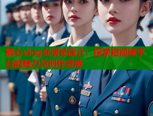 糖心vlog女演员简介：探索短视频平台的魅力与创作灵感