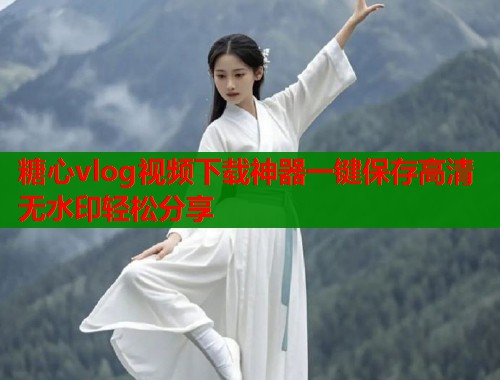 糖心vlog视频下载神器一键保存高清无水印轻松分享