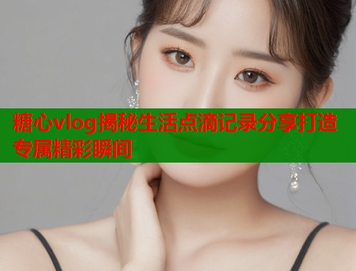 糖心vlog揭秘生活点滴记录分享打造专属精彩瞬间  第2张