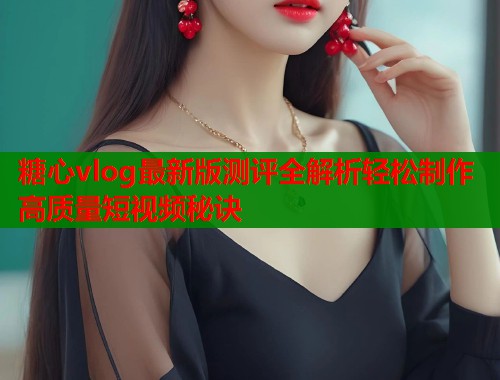 糖心vlog最新版测评全解析轻松制作高质量短视频秘诀