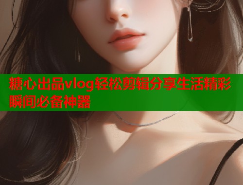 糖心出品vlog轻松剪辑分享生活精彩瞬间必备神器